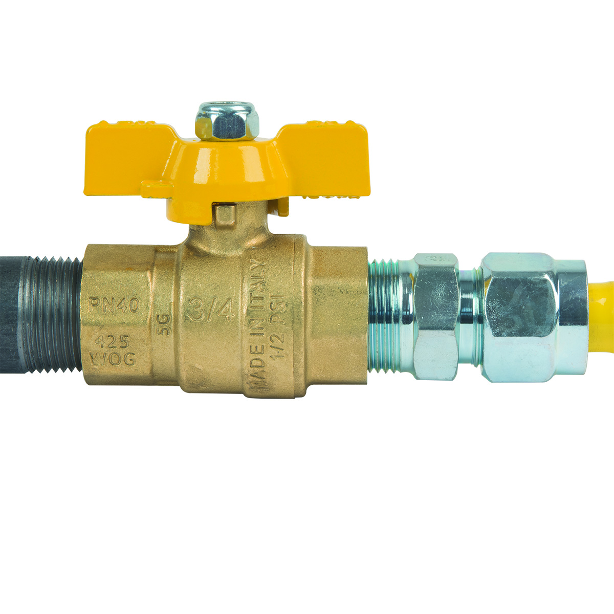 Products M0464, BrassCraft, BrassCraft TBV12F Ball Valve, 3/4 in