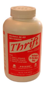 Thrift store drain cleaner