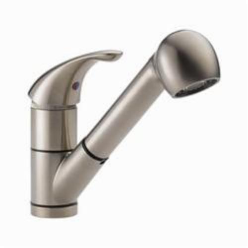 Products D7011 Peerless By Delta Peerless By Delta P18550lf Ss Kitchen Faucet 1 8 Gpm 8 In Center Stainless Steel 1 Handles Domestic Commercial Plumbing Faucets Kitchen Bar Faucets