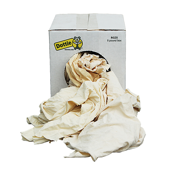 Products Q0215, LH Dottie, Dottie RGZ5 Wiping Rag, Knit, White Tools