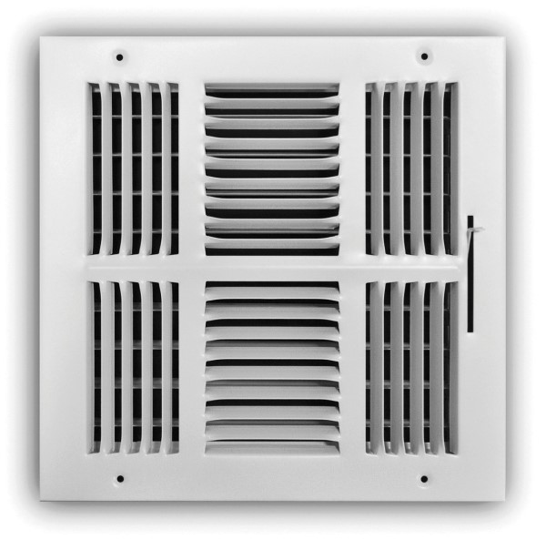 Products | L1734, TRUaire, TRUaire 104M 14X14 4-Way Wall/Ceiling Register, 14  x 14 in, 195 to 650 cfm, Steel: Heating u0026 Air Conditioning, Air  Distribution, Grilles, Registers u0026 Diffusers