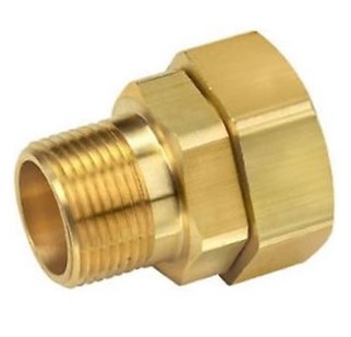 SIOUX CHIEF Hose Connector - Brass - 3/4 x 1/2 - Male x MIP 937-683020101