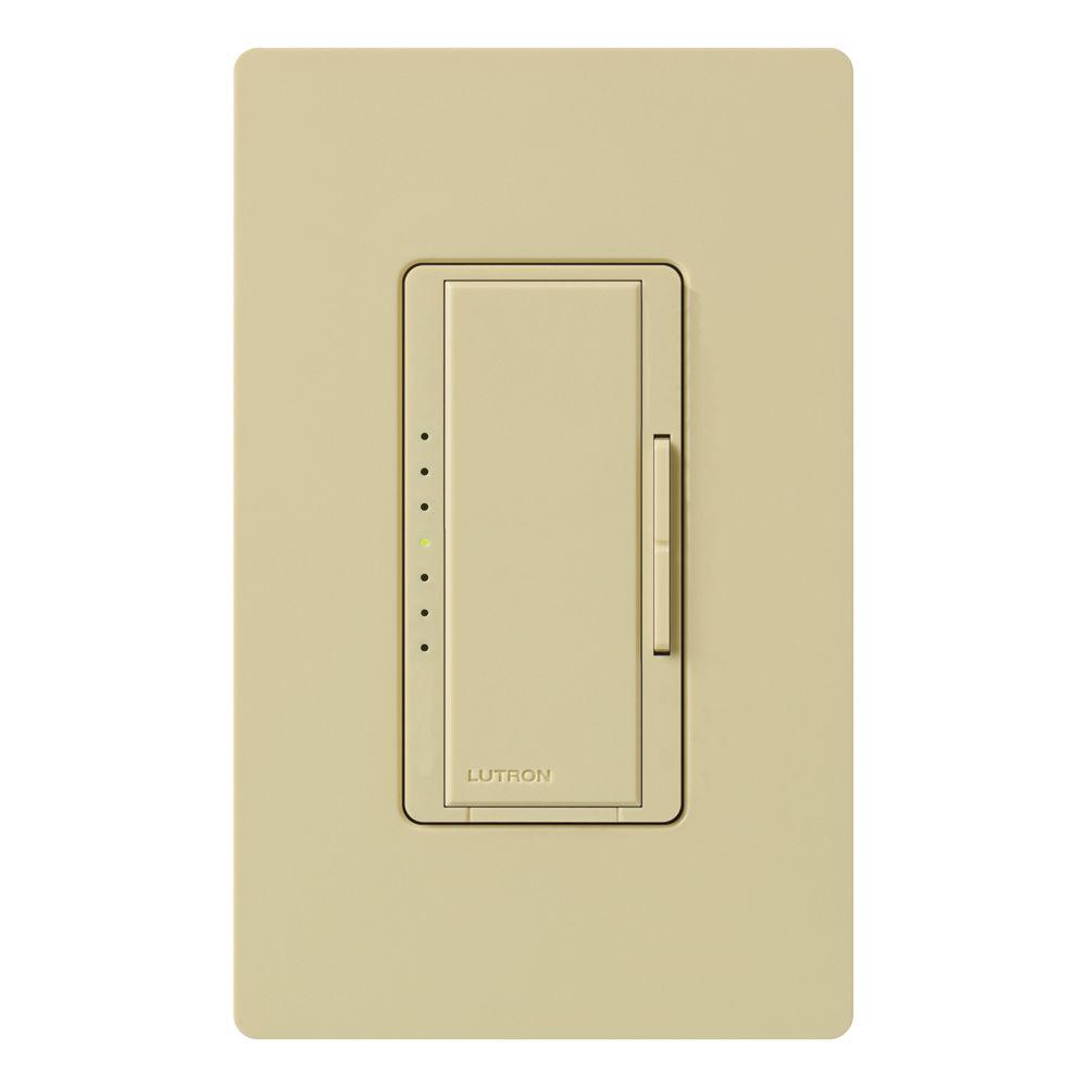 Products Q1061, Lutron, Lutron MAPROIV Maestro C.L PRO Ivory Phase Selectable Rocker Style