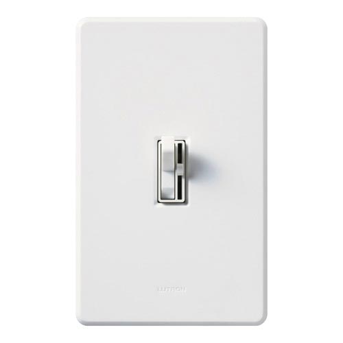 Products P6235, Lutron, Lutron Ariadni Toggler AY10PWH Traditional Style Dimmer Switch, 120