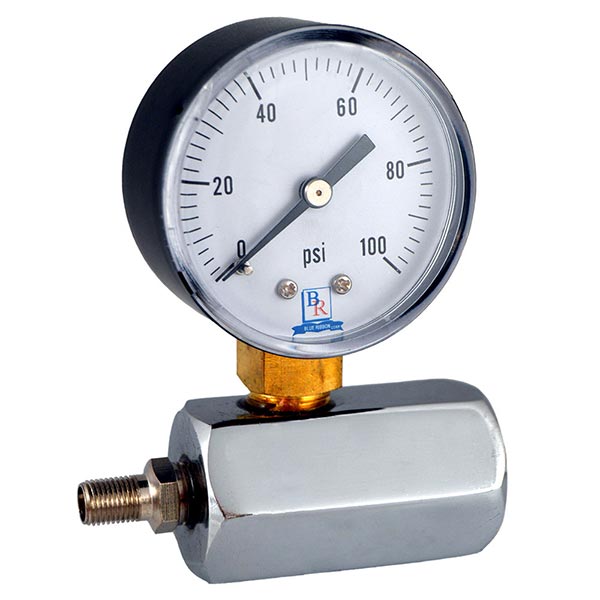 0-6 PSI Low Pressure Diaphragm Gas Test Gauge Assembly 