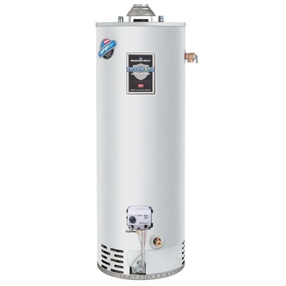 Products | E0619, Bradford White, Bradford White Defender Safety System  RG150T6N-394-500 Gas Water Heater, 34000 Btu/hr Heating, 50 gal Tank,  Natural Gas Fuel, Atmospheric Vent, 37 gph Recovery: Plumbing, Water Heaters,  Residential