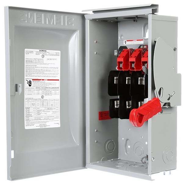 Products Q4019 Siemens Siemens Hf322nr Type Vbii Enclosed Fusible Heavy Duty Low Voltage 1 Throw Safety Switch W Neutral 240vac 60a 7 1 2hp Tpst Contact 3 Pole N3r Electrical Distribution Equipment Accessories Safety