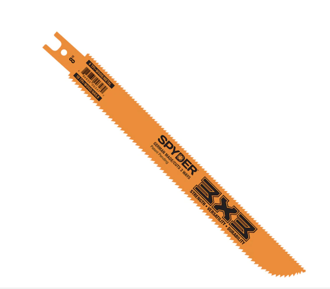 Spyder 8-in 6/10-TPI Wood/Metal Cutting Reciprocating Saw Blade Spyder 8-in 6/10-TPI Wood/Metal Cutting Reciprocating Saw Blade